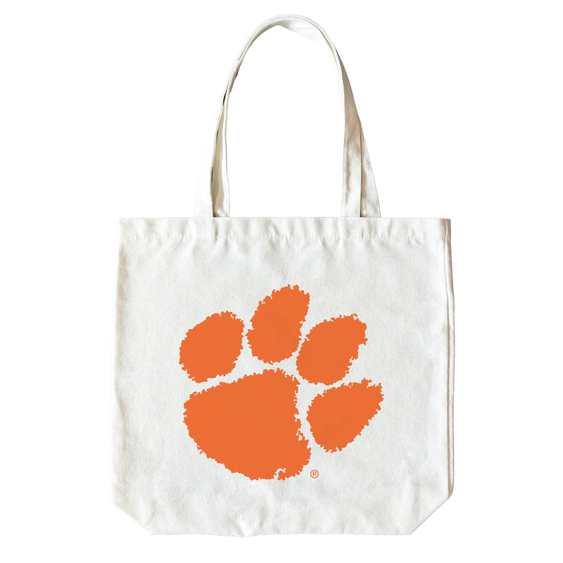 Clemson Tigers 15" x 15" Canvas Tote Bag Officially Licensed – Logo or Medley Design Logo