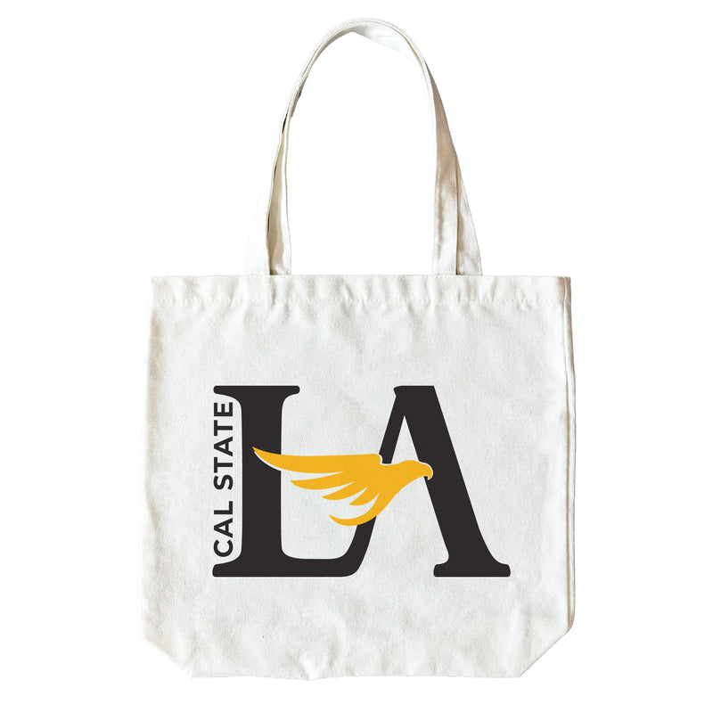 California State University Los Angeles 15" x 15" Canvas Tote Bag Officially Licensed – Logo or Medley Design Logo