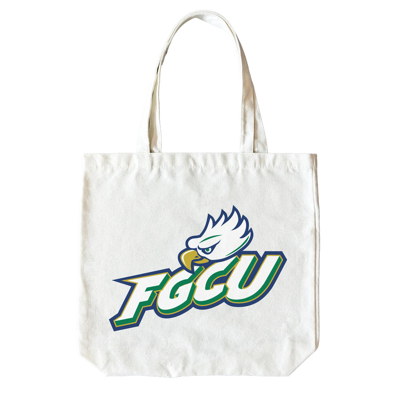 Florida Gulf Coast Eagles 15" x 15" Canvas Tote Bag Officially Licensed – Logo or Medley Design Logo