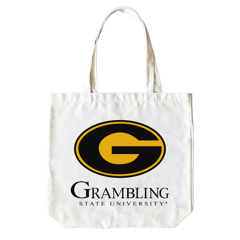 Grambling State Tigers 15" x 15" Canvas Tote Bag Officially Licensed – Logo or Medley Design Logo