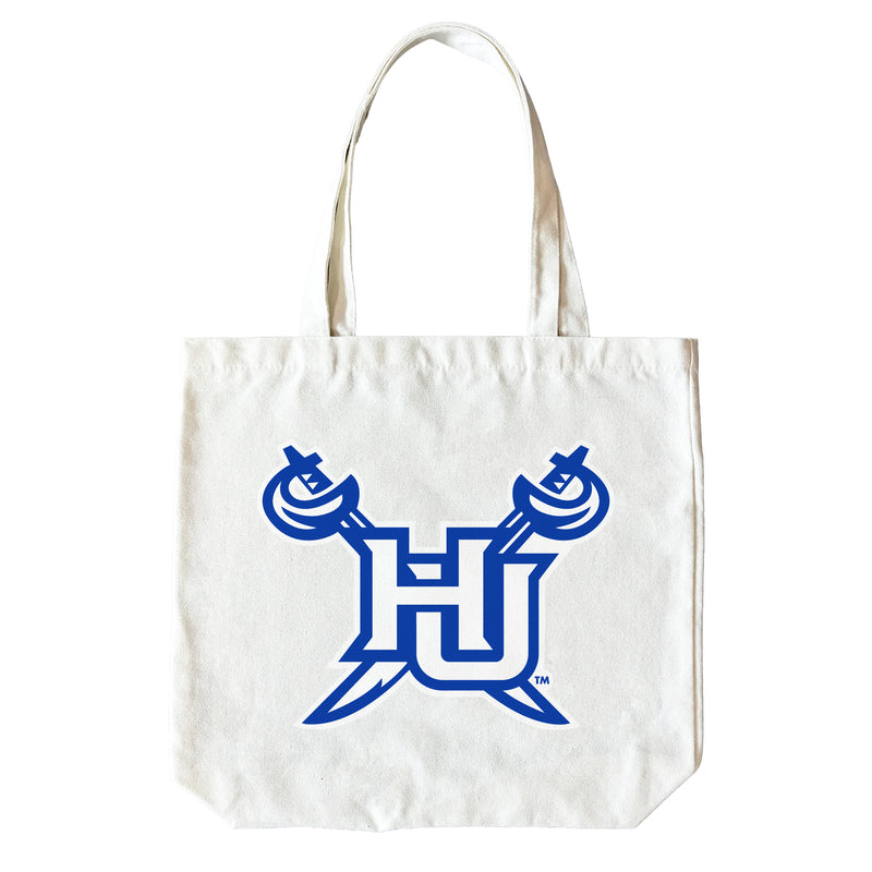 Hampton University 15" x 15" Canvas Tote Bag Officially Licensed – Logo or Medley Design Logo