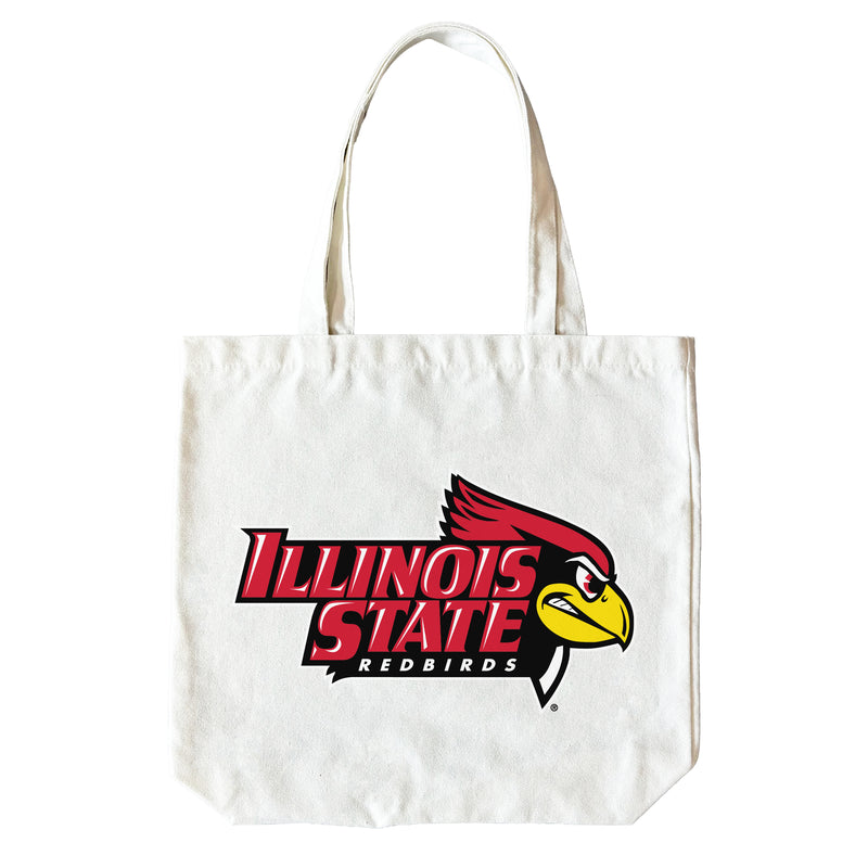 Illinois State Redbirds 15" x 15" Canvas Tote Bag Officially Licensed – Logo or Medley Design Logo