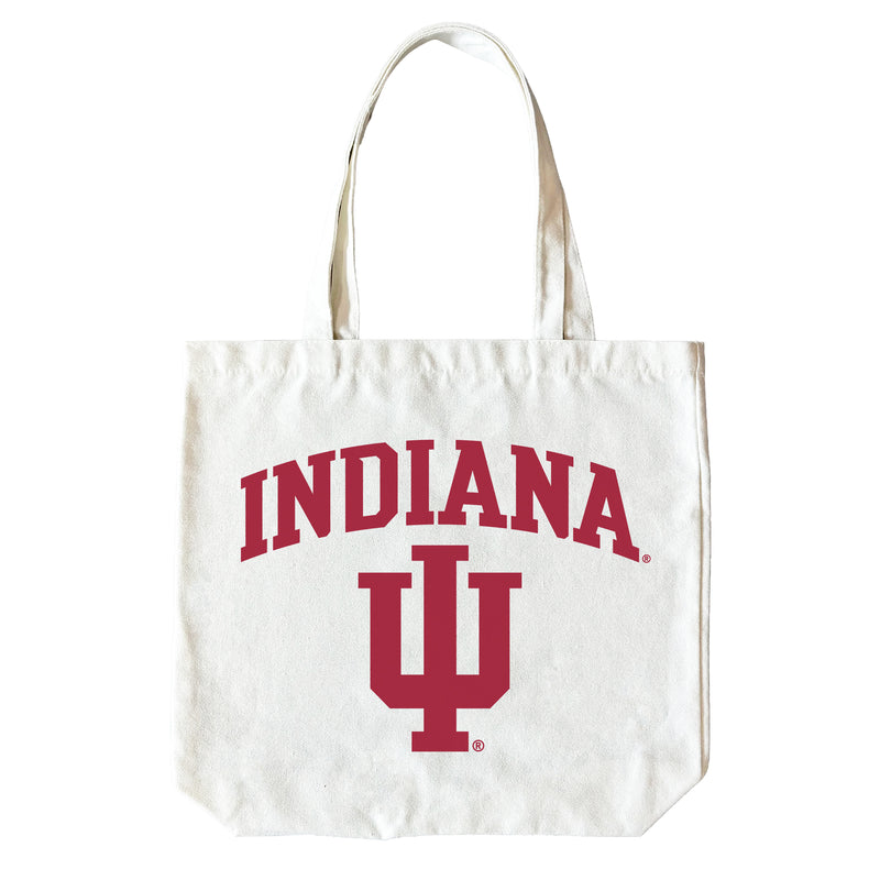 Indiana Hoosiers 15" x 15" Canvas Tote Bag Officially Licensed – Logo or Medley Design Logo