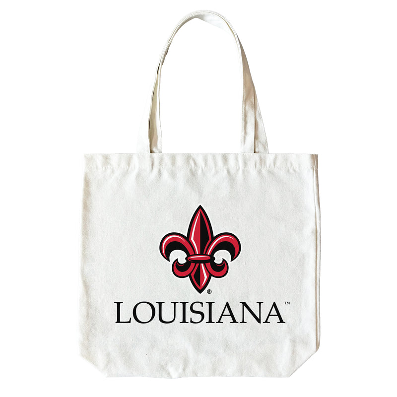 Louisiana at Lafayette Ragin' Cajuns 15" x 15" Canvas Tote Bag Officially Licensed – Logo or Medley Design Logo