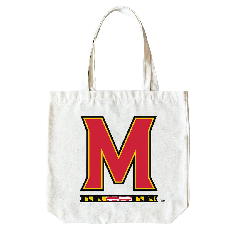 Maryland Terrapins 15" x 15" Canvas Tote Bag Officially Licensed – Logo or Medley Design Logo