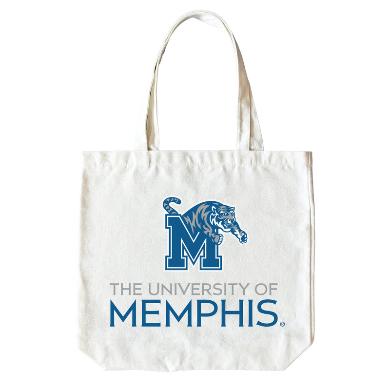 Memphis Tigers 15" x 15" Canvas Tote Bag Officially Licensed – Logo or Medley Design Logo