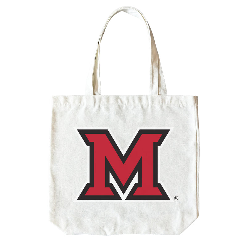 Miami University of Ohio 15" x 15" Canvas Tote Bag Officially Licensed – Logo or Medley Design Logo