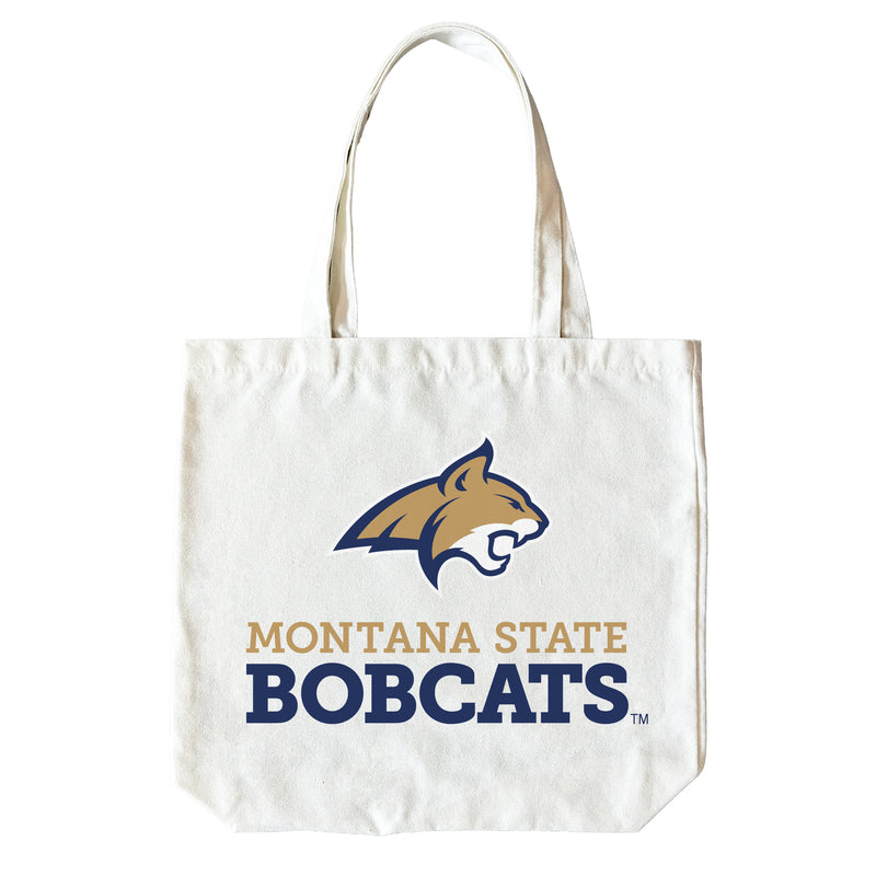 Montana State Bobcats 15" x 15" Canvas Tote Bag Officially Licensed – Logo or Medley Design Logo
