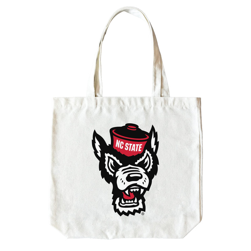 NC State Wolfpack 15" x 15" Canvas Tote Bag Officially Licensed – Logo or Medley Design Logo