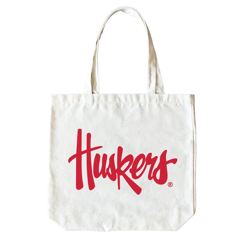 Nebraska Cornhuskers 15" x 15" Canvas Tote Bag Officially Licensed – Logo or Medley Design Logo