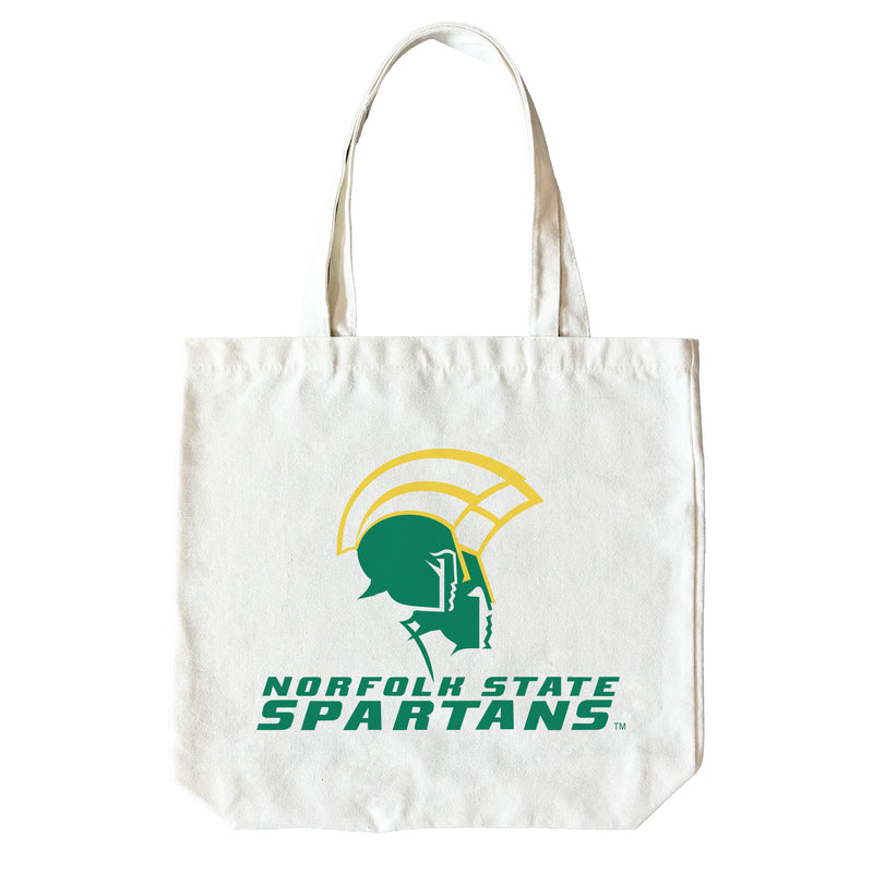Norfolk State University 15" x 15" Canvas Tote Bag Officially Licensed – Logo or Medley Design Logo