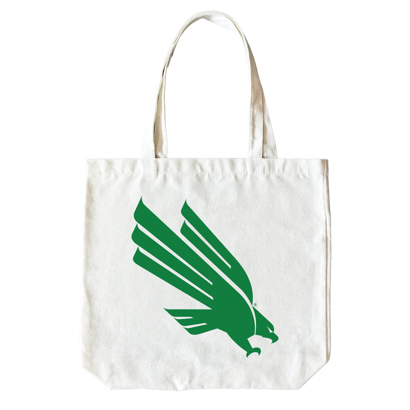 North Texas 15" x 15" Canvas Tote Bag Officially Licensed – Logo or Medley Design Logo