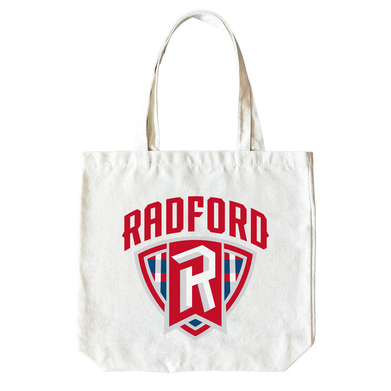 Radford University Highlanders 15" x 15" Canvas Tote Bag Officially Licensed – Logo or Medley Design Logo