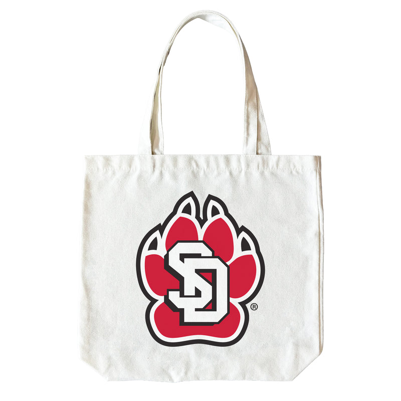 South Dakota Coyotes 15" x 15" Canvas Tote Bag Officially Licensed – Logo or Medley Design Logo