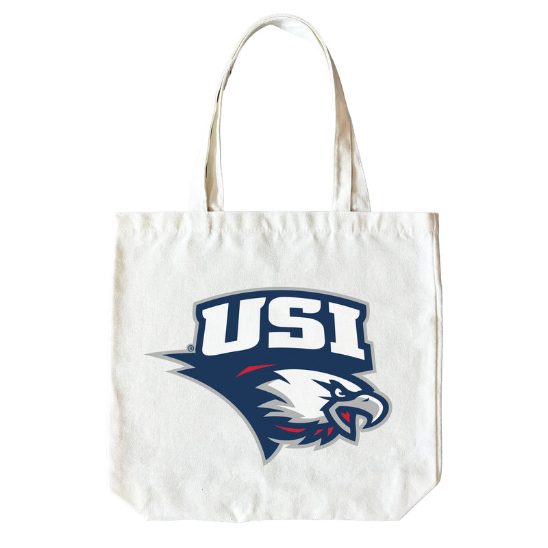 University of Southern Indiana 15" x 15" Canvas Tote Bag Officially Licensed – Logo or Medley Design Logo