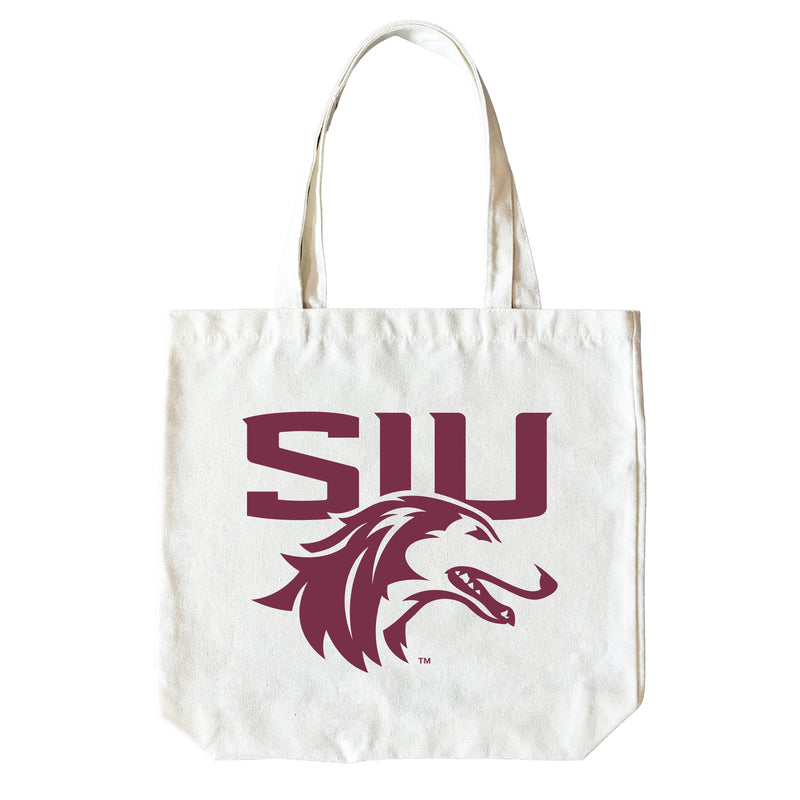 Southern Illinois Salukis 15" x 15" Canvas Tote Bag Officially Licensed – Logo or Medley Design Logo