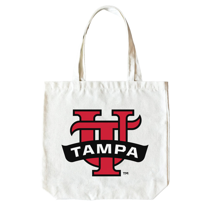 University of Tampa Spartans 15" x 15" Canvas Tote Bag Officially Licensed – Logo or Medley Design Logo