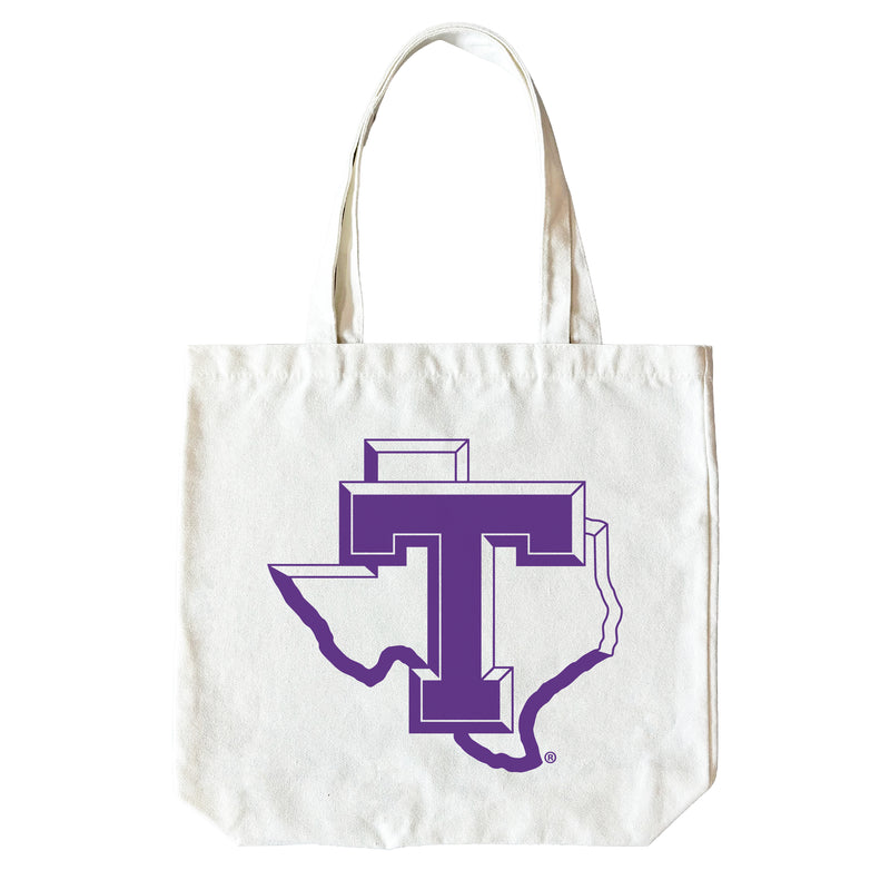 Tarleton State University 15" x 15" Canvas Tote Bag Officially Licensed – Logo or Medley Design Logo