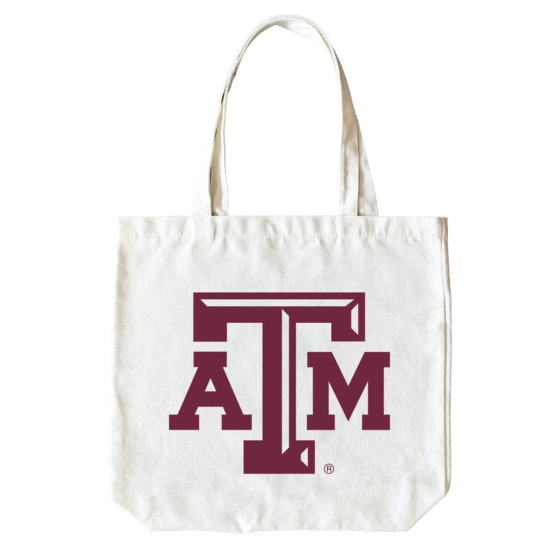 Texas A&M Aggies 15" x 15" Canvas Tote Bag Officially Licensed – Logo or Medley Design Logo