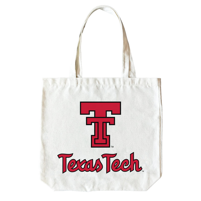 Texas Tech Red Raiders 15" x 15" Canvas Tote Bag Officially Licensed – Logo or Medley Design Logo