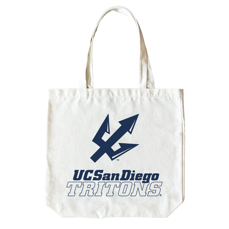 UC San Diego 15" x 15" Canvas Tote Bag Officially Licensed – Logo or Medley Design Logo