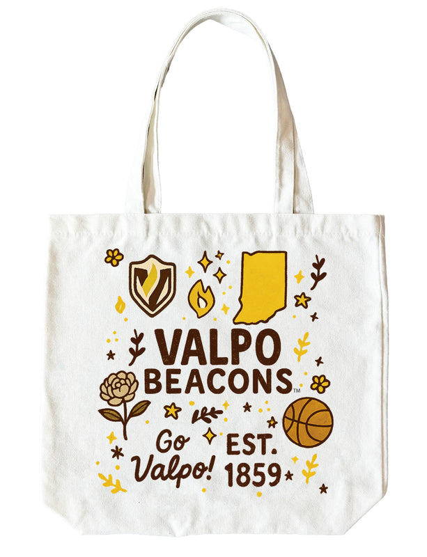 Valparaiso University 15" x 15" Canvas Tote Bag Officially Licensed 