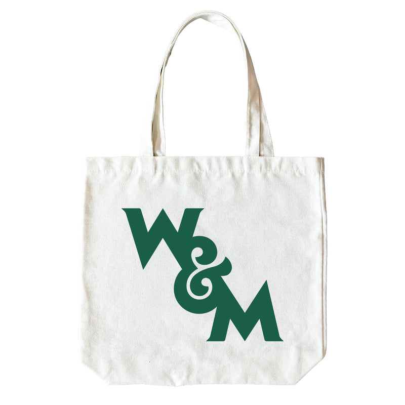William and Mary 15" x 15" Canvas Tote Bag Officially Licensed – Logo or Medley Design Logo