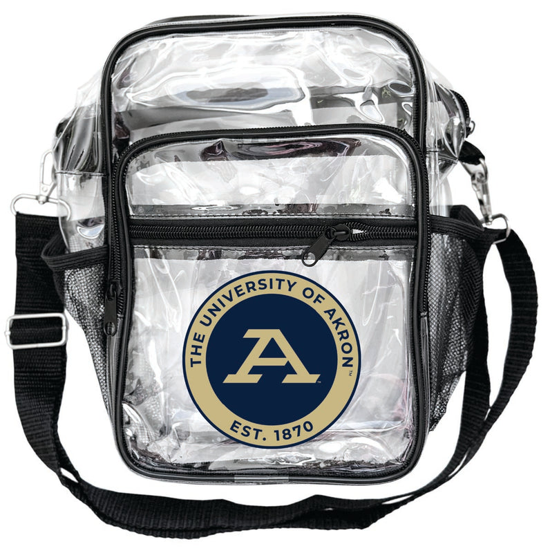 Akron Zips Clear Messenger Crossbody Tote Bag Officially Licensed 
