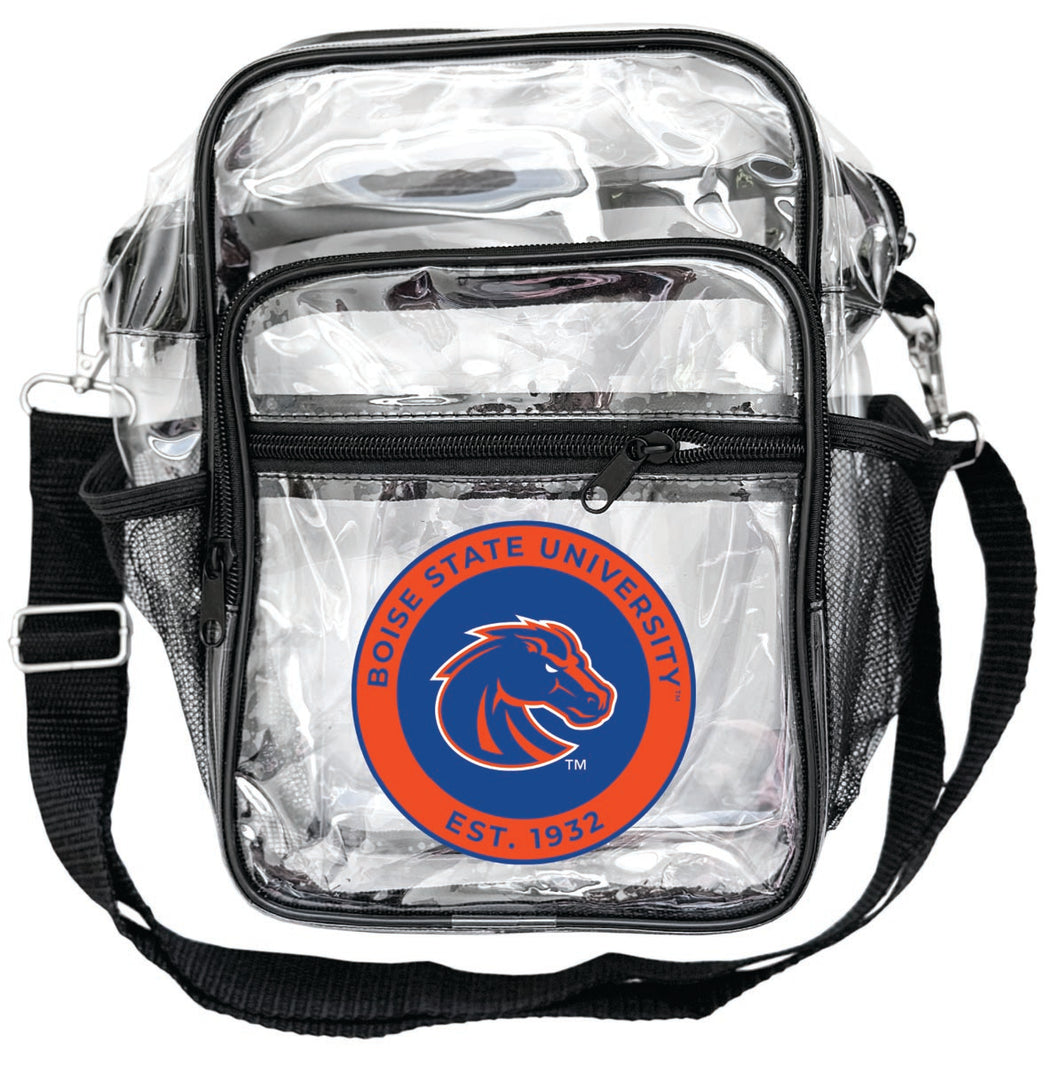 Boise State Broncos Clear Messenger Crossbody Tote Bag Officially Licensed 