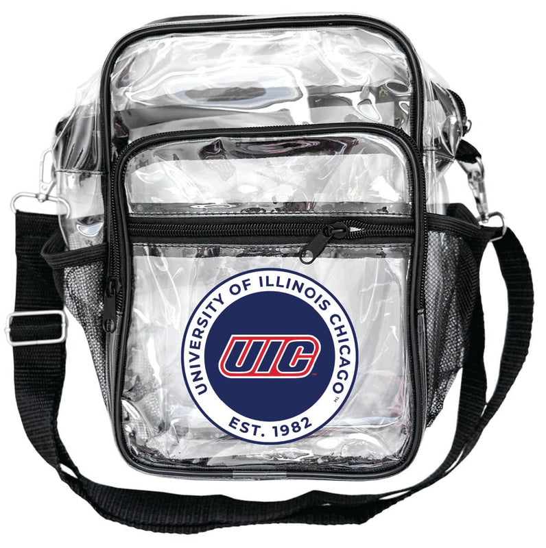 University of Illinois at Chicago Clear Messenger Crossbody Tote Bag Officially Licensed 