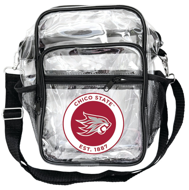 California State University, Chico Clear Messenger Crossbody Tote Bag Officially Licensed 