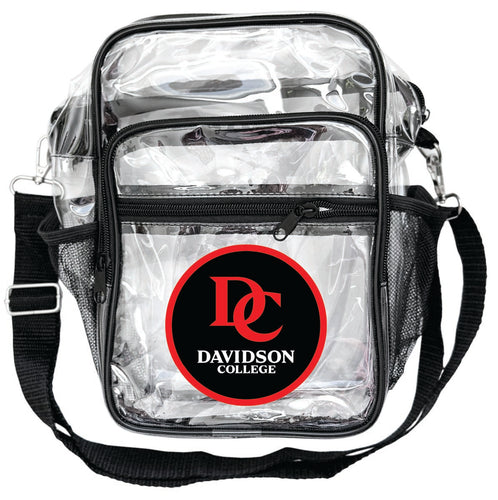 Davidson College Clear Messenger Crossbody Tote Bag Officially Licensed 