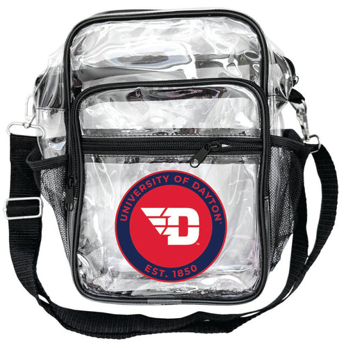Dayton Flyers Clear Messenger Crossbody Tote Bag Officially Licensed 