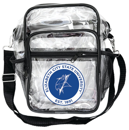 Elizabeth City State University Clear Messenger Crossbody Tote Bag Officially Licensed 