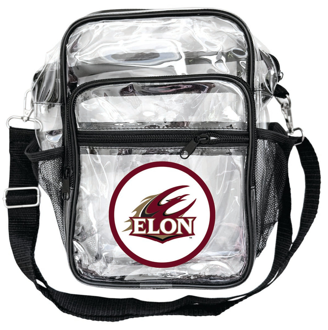 Elon University Clear Messenger Crossbody Tote Bag Officially Licensed 