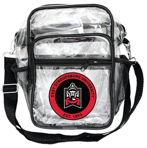 East Stroudsburg University Clear Messenger Crossbody Tote Bag Officially Licensed 