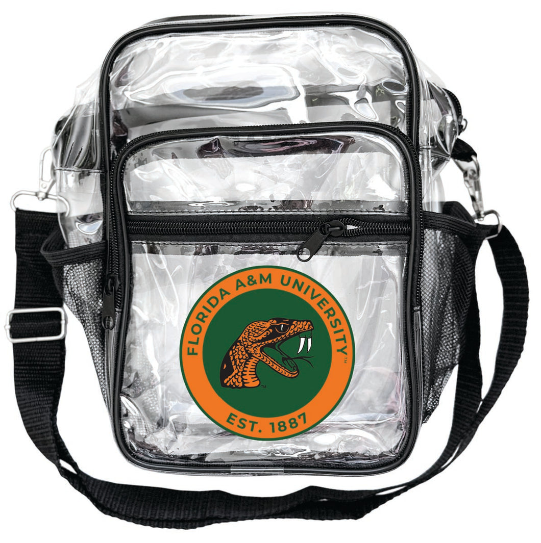 Florida A&M Rattlers Clear Messenger Crossbody Tote Bag Officially Licensed 