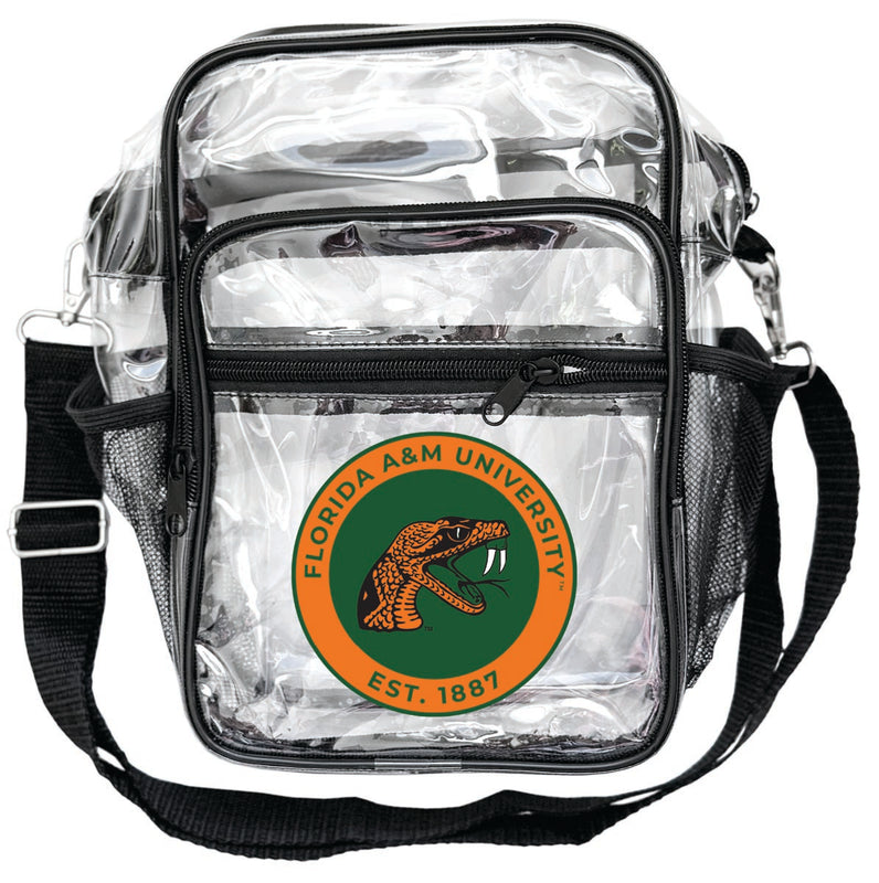Florida A&M Rattlers Clear Messenger Crossbody Tote Bag Officially Licensed 