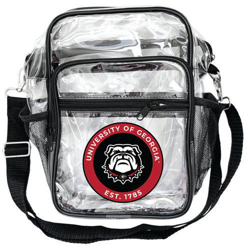 Georgia Bulldogs Clear Messenger Crossbody Tote Bag Officially Licensed 
