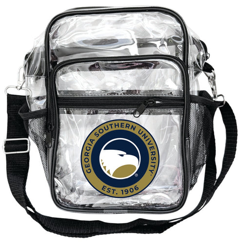 Georgia Southern Eagles Clear Messenger Crossbody Tote Bag Officially Licensed 