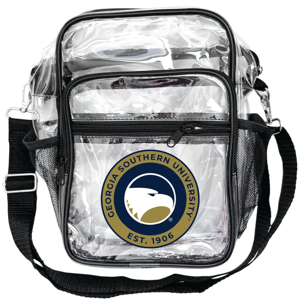 Georgia Southern Eagles Clear Messenger Crossbody Tote Bag Officially Licensed 