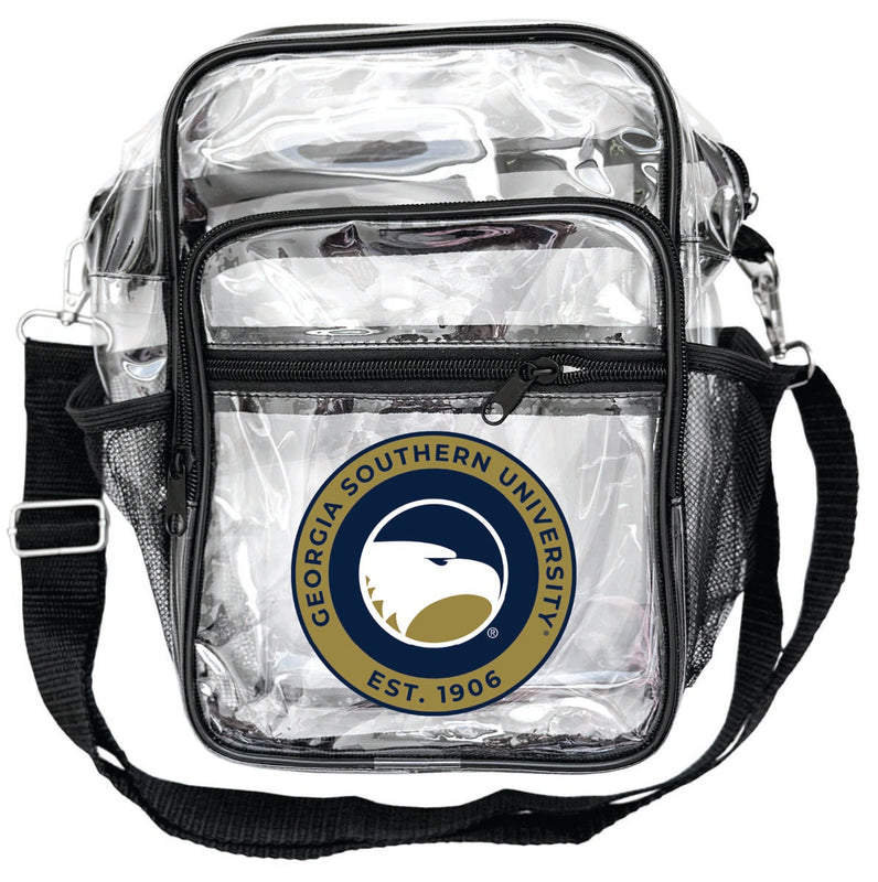 Georgia Southern Eagles Clear Messenger Crossbody Tote Bag Officially Licensed 