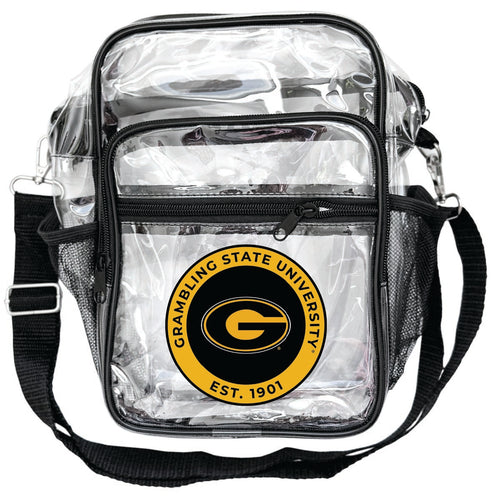 Grambling State Tigers Clear Messenger Crossbody Tote Bag Officially Licensed 