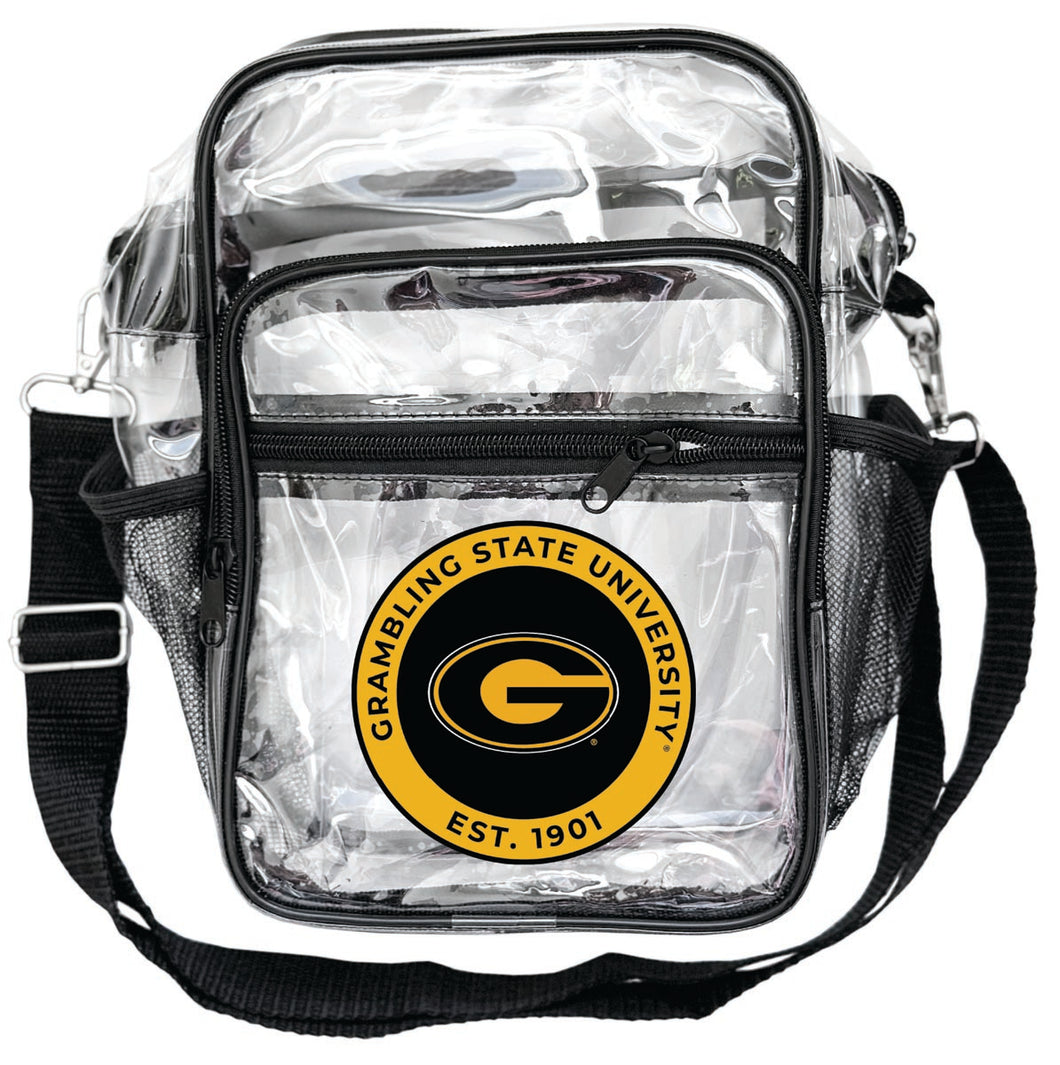 Grambling State Tigers Clear Messenger Crossbody Tote Bag Officially Licensed 