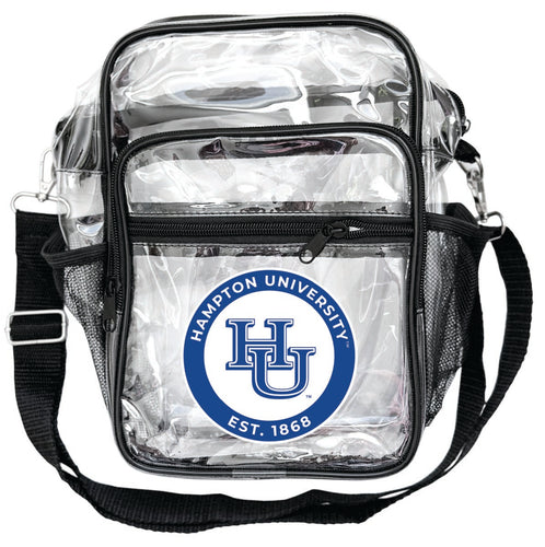Hampton University Clear Messenger Crossbody Tote Bag Officially Licensed 