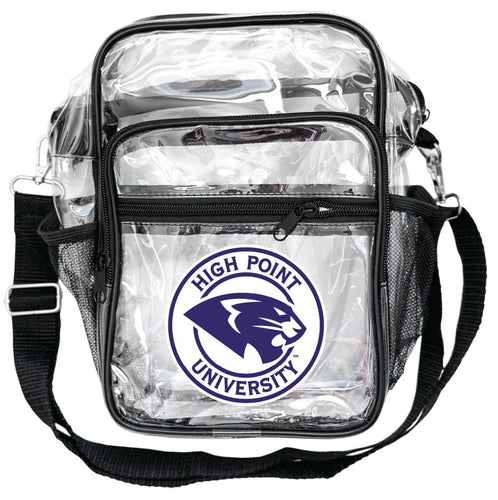 High Point University Clear Messenger Crossbody Tote Bag Officially Licensed 