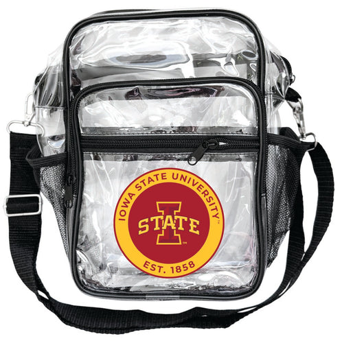 Iowa State Cyclones Clear Messenger Crossbody Tote Bag Officially Licensed 