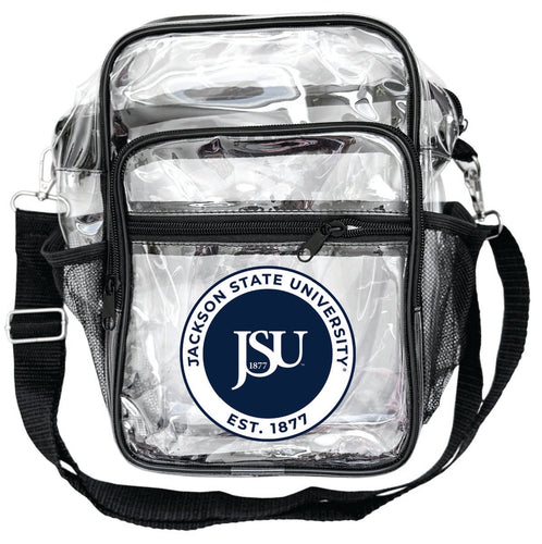Jackson State University Clear Messenger Crossbody Tote Bag Officially Licensed 
