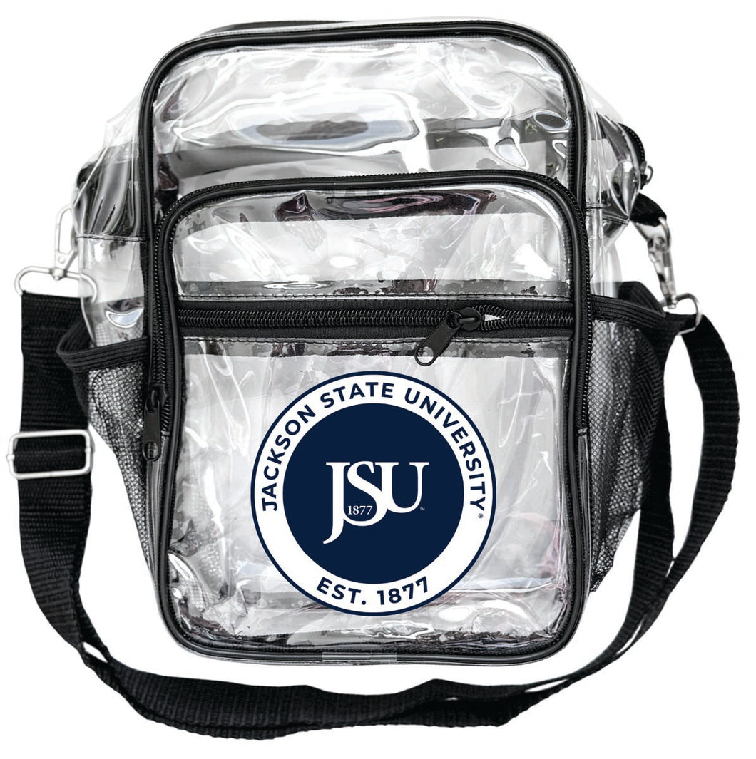 Jackson State University Clear Messenger Crossbody Tote Bag Officially Licensed 