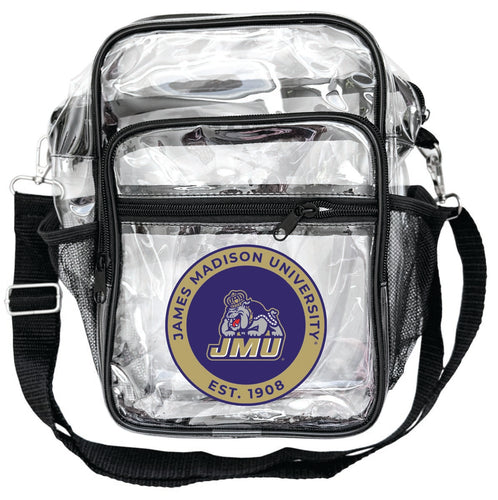 James Madison Dukes Clear Messenger Crossbody Tote Bag Officially Licensed 